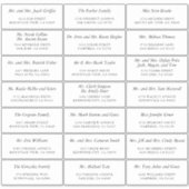 Einfach elegantes, benutzerdefiniertes Wedding Gue Aufkleber (Vorderseite)