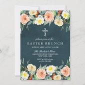 Einfach Elegantes Floral Osterfest Einladung (Vorderseite)