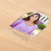 Einfach Elegantes Foto Abschluss Acryleinladungen (Ablage )