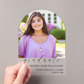 Einfach Elegantes Foto Abschluss Acryleinladungen (Insitu (Handheld))