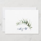 Einfach elegantes Foto Hochzeit einfach modern Save The Date (Rückseite)