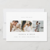 Einfach elegantes Foto reinigen Save The Date (Vorderseite)