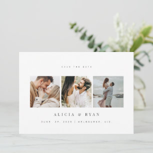 Einfach elegantes Foto reinigen Save The Date