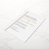 Einfach elegantes Gold Foil Hochzeit Einladung (Gedreht)