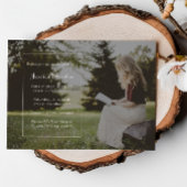 Einfach elegantes Graduation Party Foto Einladung