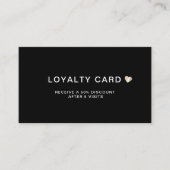 Einfach Elegantes Herz 5 Besuch Treuekarte (Vorderseite)