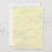 Einfach elegantes Hochzeitsessen Probe Einladung (Rückseite)