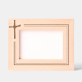 Einfach elegantes Minimalistisches Christliches Cr Geätzte Rahmen (Vorderseite)