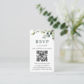 Einfach elegantes Minimalistisches Hochzeitsstift  Begleitkarte (Stehend Vorderseite)