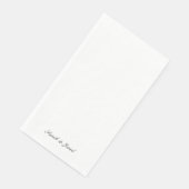 Einfach elegantes Skript Name White Wedding Gast Serviette (Ecke)