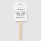 Einfach elegantes Typografie-Programm für moderne Fächer (Rückseite)