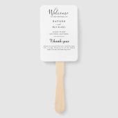 Einfach elegantes Typografie-Programm für moderne Fächer (Vorderseite)