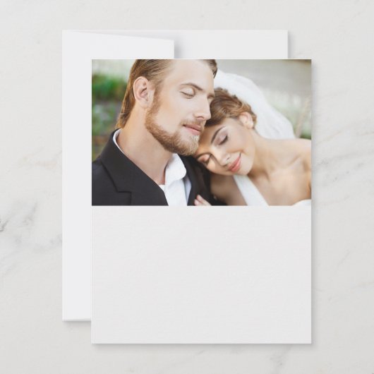 Einfach elegantes Weihnachtsblumenmonogramm Dankeskarte (Rückseite)