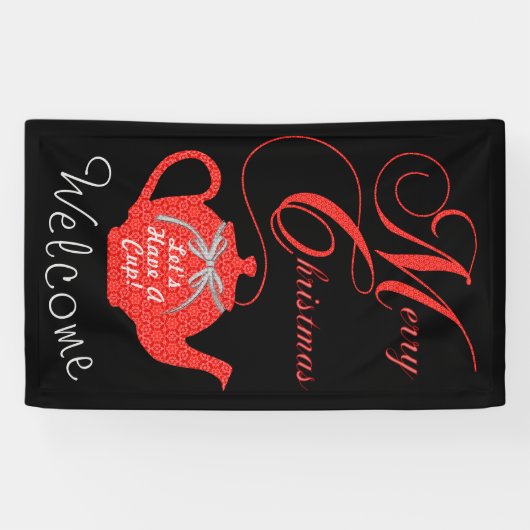 Einfach Elegantes Weihnachtsgebäck Party Banner (Horizontal)