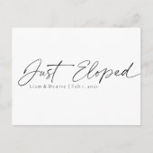 Einfach eloxierte, elegante Script-Minimal-Ankündi Postkarte (Vorderseite)