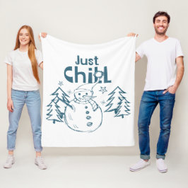 Einfach Entspannen Lustiges Weihnachten Fleecedecke