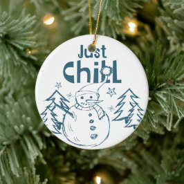 Einfach Entspannen Lustiges Weihnachten Keramik Ornament