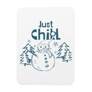 Einfach Entspannen Lustiges Weihnachten Magnet