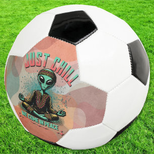Einfach entspannen, wir kommen in Frieden Fußball