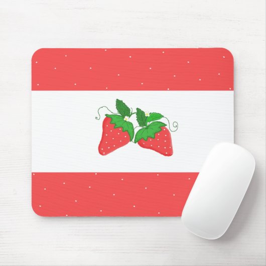 Einfach Erdbeeren Mousepad (Mit Mouse)