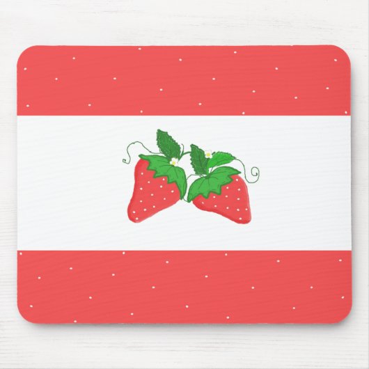 Einfach Erdbeeren Mousepad (Vorne)