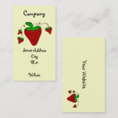 Einfach Erdbeeren Visitenkarte (Vorne/Hinten)