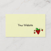 Einfach Erdbeeren Visitenkarte (Rückseite)