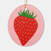 Einfach Erdbeergewohnheitsverzierung Keramikornament (Links)