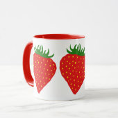 Einfach Erdbeerkundenspezifische Tasse - wählen (Vorderseite Links)