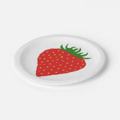 Einfach ErdbeerpapierTeller Pappteller (Schrägansicht)