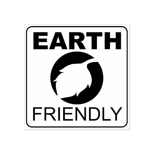 Einfach erdfreundlich, Öko Gummistempel (Prägung)