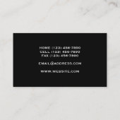 Einfach erfolgreich visitenkarte (Rückseite)