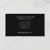 Einfach erfolgreich visitenkarte (Rückseite)