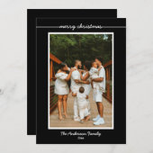 Einfach erklärt Frohe Weihnachts-Fotokarte (Vorne/Hinten)