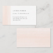 Einfach erröten Aquarell Visitenkarte (Vorne/Hinten)