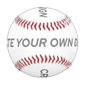 Einfach - Erstelle deinen eigenen Baseball (Rückseite)