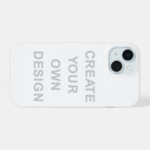 Einfach - Erstelle Deines selbst iPhone 15 Hülle (Rückseite (Horizontal))