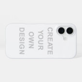 Einfach - Erstelle Deines selbst iPhone 16 Hülle (Rückseite (Horizontal))