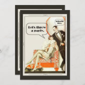 Einfach fabelhaftes Art Deco Party Einladung (Vorne/Hinten)