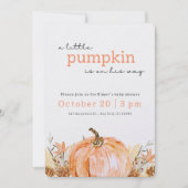 EINFACH! Fall Baby Dusche Einladung - Details hinz (Vorderseite)