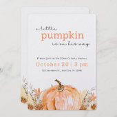 EINFACH! Fall Baby Dusche Einladung - Details hinz (Vorne/Hinten)