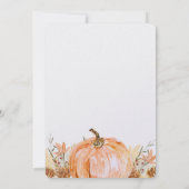 EINFACH! Fall Baby Dusche Einladung - Details hinz (Rückseite)