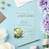 Einfach fand sie ihr perfektes Matcha-Brautparty Acryleinladungen (In Situ (Hochzeit))