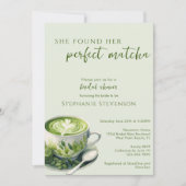 Einfach fand sie ihr perfektes Matcha-Brautparty Einladung (Vorderseite)