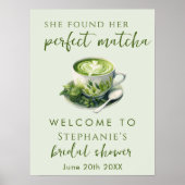 Einfach fand sie ihr perfektes Matcha-Brautparty Poster (Vorne)