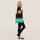 Einfach Farben MINT und Text Tasche (Am Model)