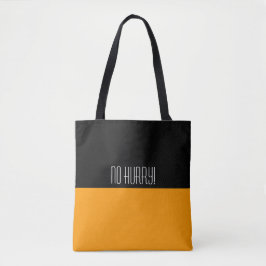 Einfach Farben ORANGE und Text Tasche