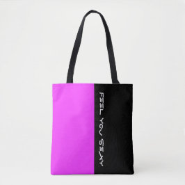 Einfach Farben PINK und Text Tasche
