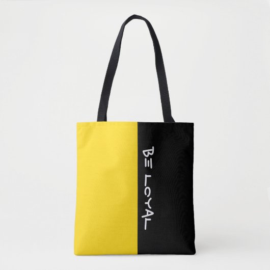 Einfach Farben SUN YELLOW und Ihr Text Tasche (Vorderseite)