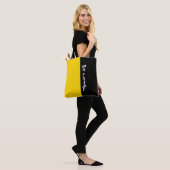 Einfach Farben SUN YELLOW und Ihr Text Tasche (Am Model)